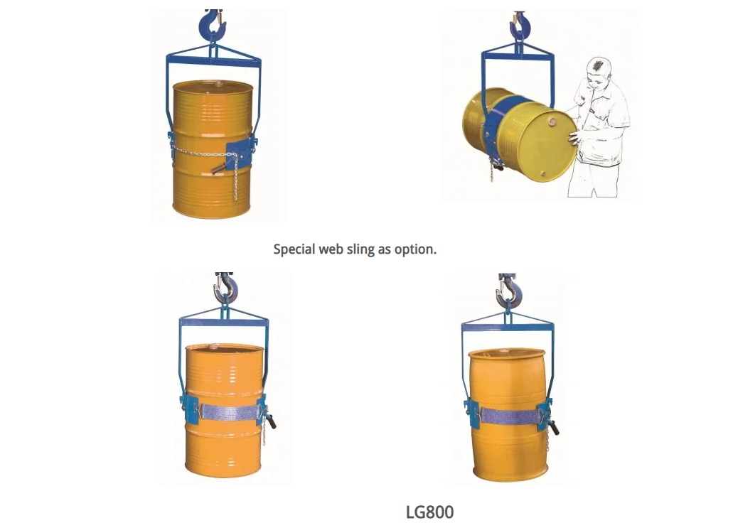 LM800N/LG800 Vertical drum lifters